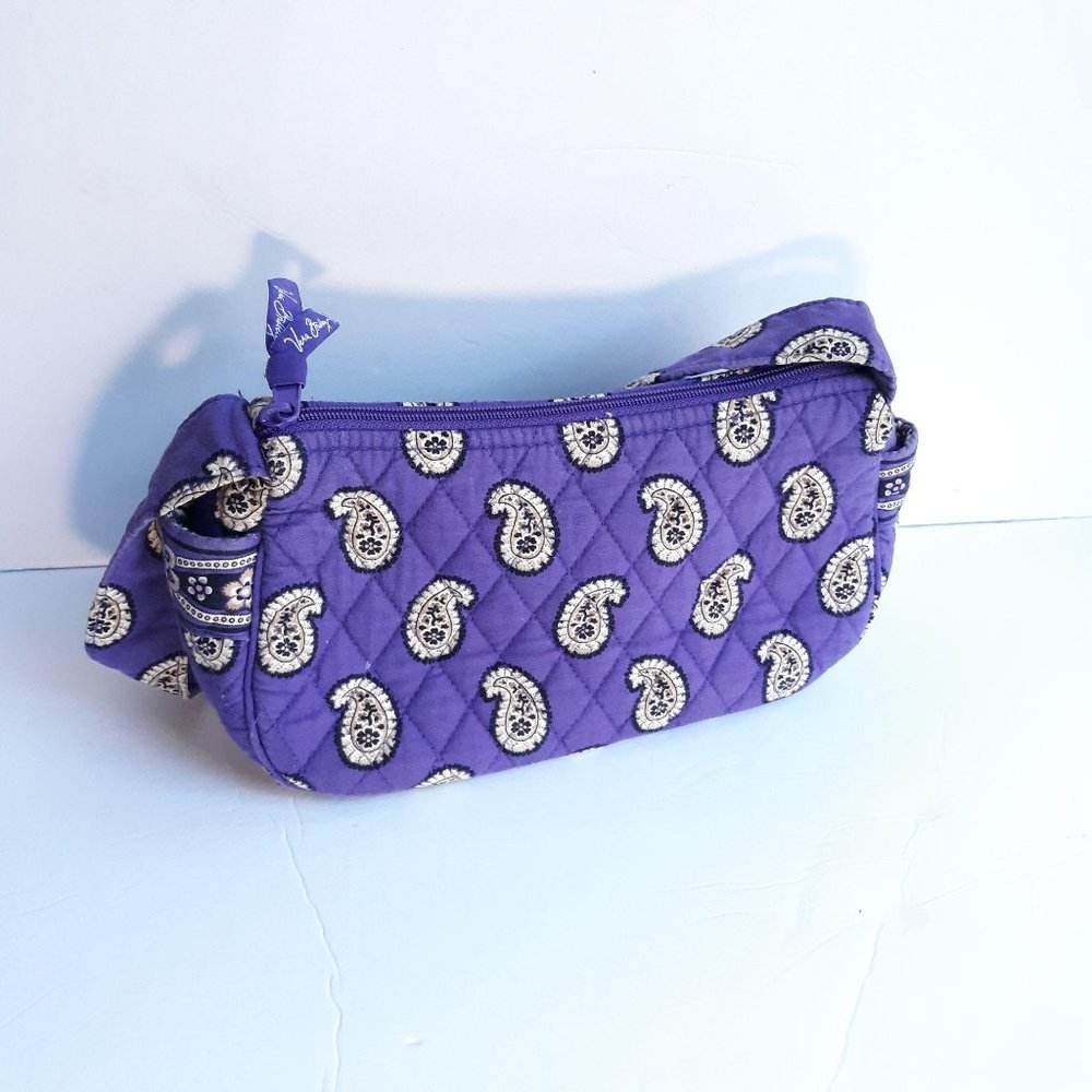 Vera Bradley Purse Simply Violet Paisley Bag - Picture 3 of 13